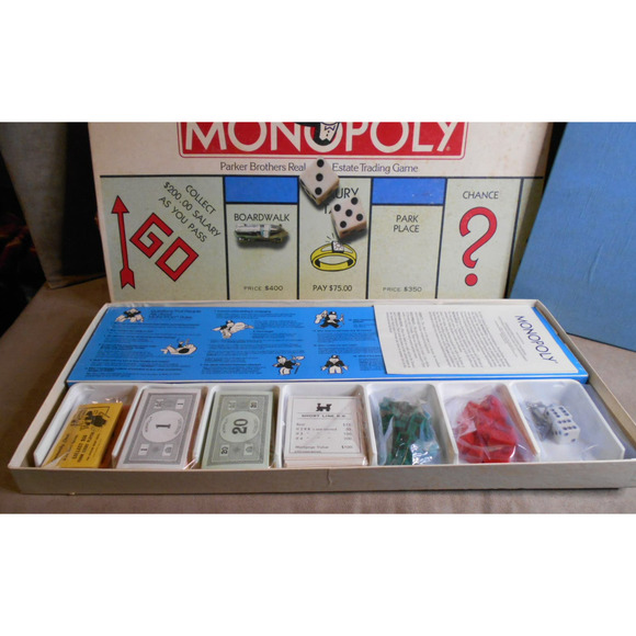 Monopoly Parker Bros no 0009 Boardgame Complete Vintage 1985 - Picture 3 of 11